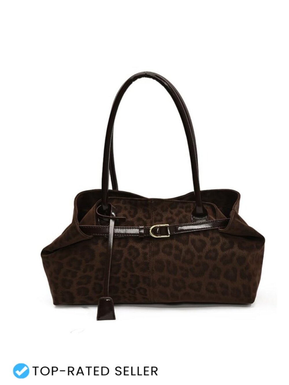 Vintage Leopard Print Y2K Hobo Shoulder Bag for Women